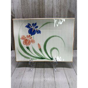 Vtg Oriental Trading Dallas Japanese Rectangle Serving Tray Platter  8''x11''
